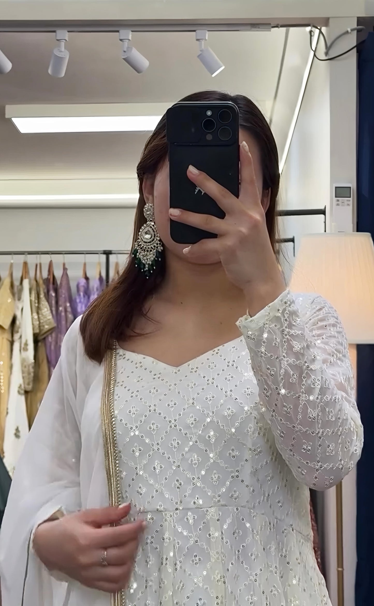 Luxury Faux Blooming Anarkali Outfit