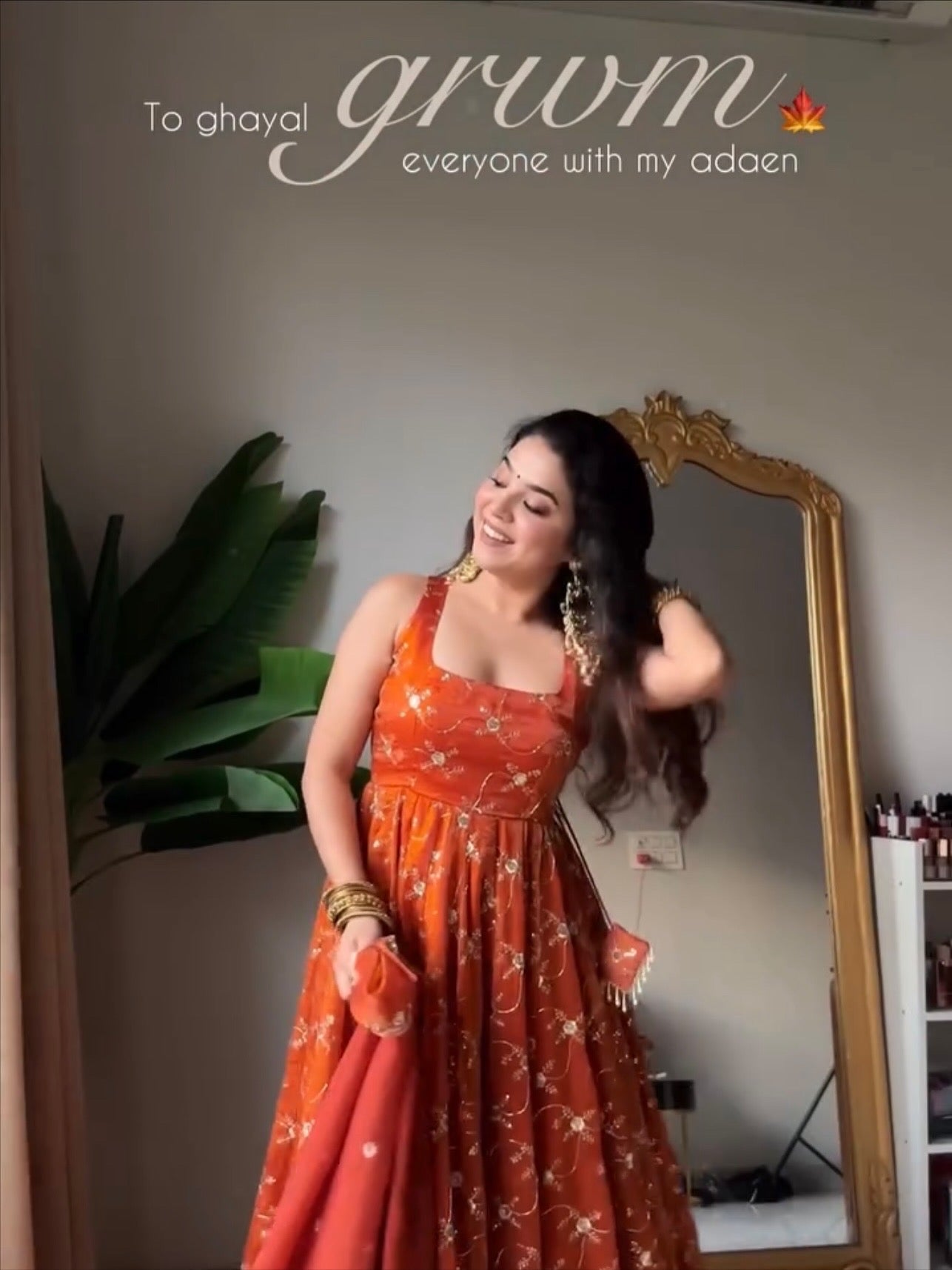 Mehera Kesriya Silk Anarkali Set ✨🌙