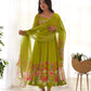 Floral Organza Silk Anarkali Suit Set For Women – Wedding &amp; Festive Collection 🌸