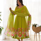 Floral Organza Silk Anarkali Suit Set For Women – Wedding &amp; Festive Collection 🌸