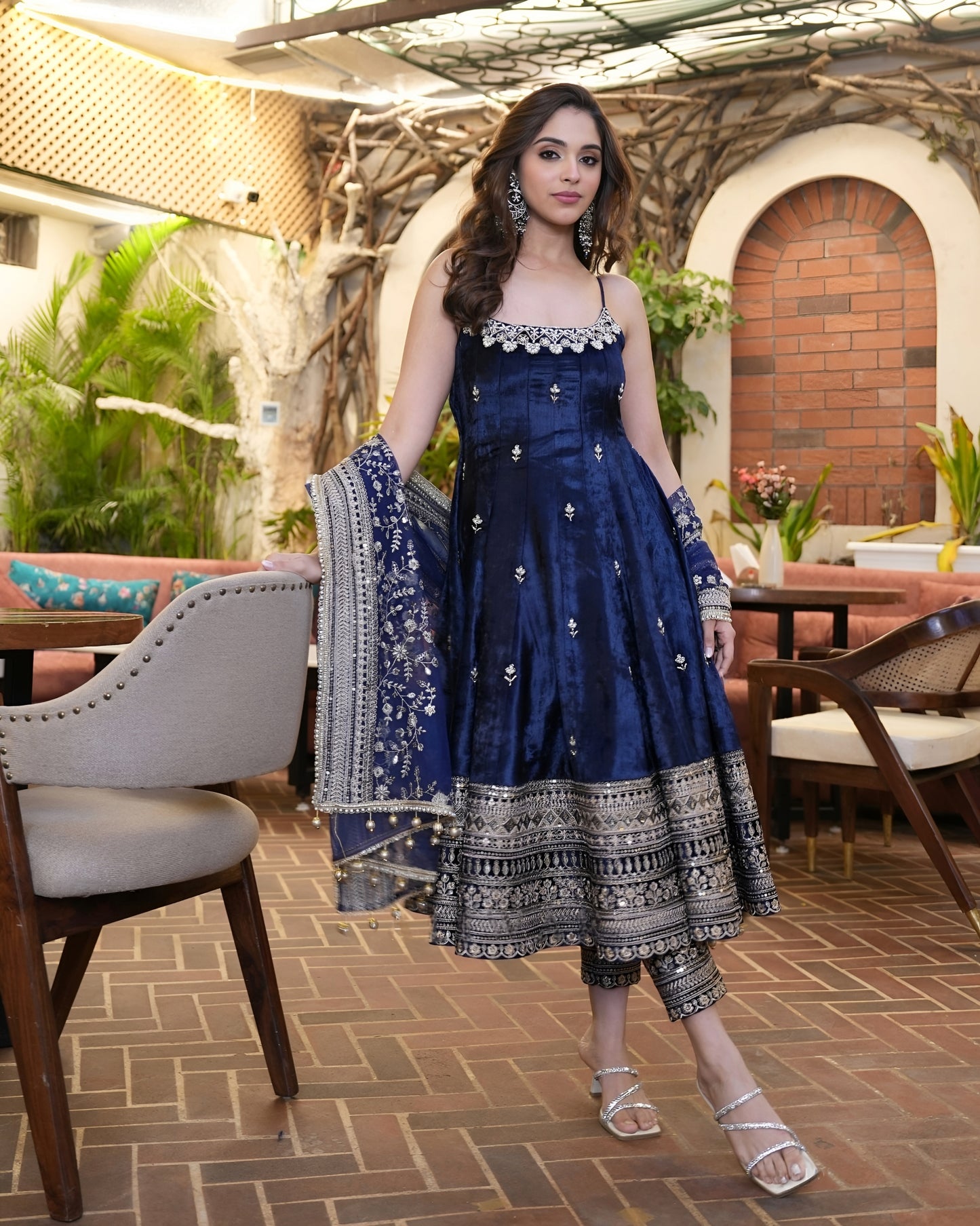 Vastra Vichitra Silk Anarkali Set ✨💫