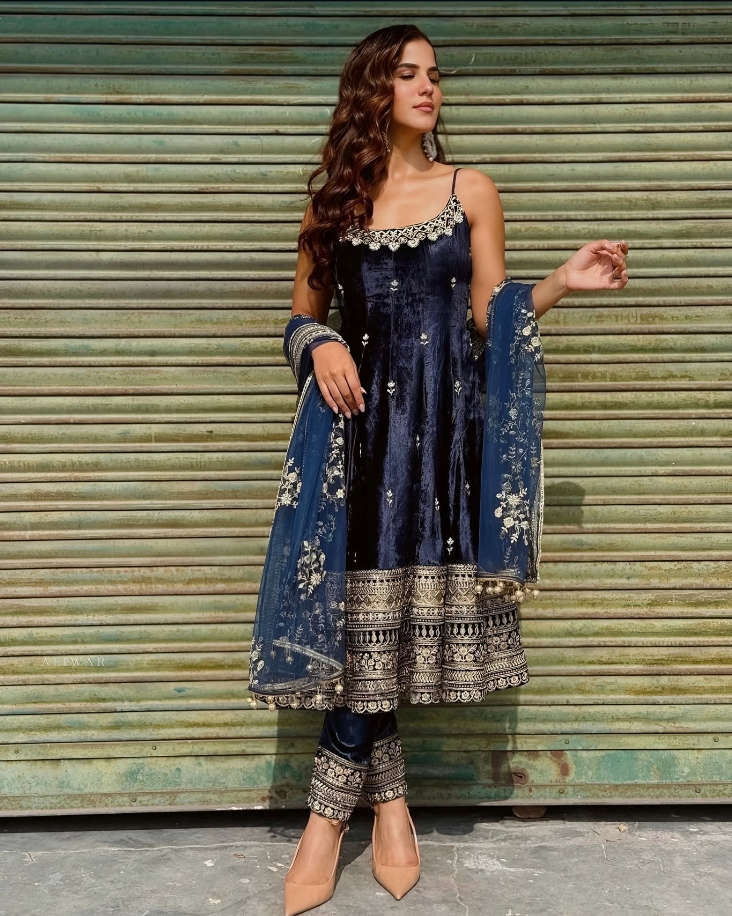 Vastra Vichitra Silk Anarkali Set ✨💫
