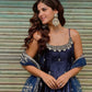 Vastra Vichitra Silk Anarkali Set ✨💫
