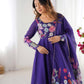 Floral Organza Silk Anarkali Suit Set For Women – Wedding &amp; Festive Collection 🌸