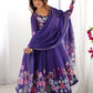 Floral Organza Silk Anarkali Suit Set For Women – Wedding &amp; Festive Collection 🌸