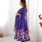 Floral Organza Silk Anarkali Suit Set For Women – Wedding &amp; Festive Collection 🌸