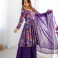 Printed RomanSilk Chanderi Kediya Set – Flared Festive Elegance
