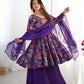 Printed RomanSilk Chanderi Kediya Set – Flared Festive Elegance