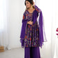 Printed RomanSilk Chanderi Kediya Set – Flared Festive Elegance