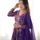 Printed RomanSilk Chanderi Kediya Set – Flared Festive Elegance