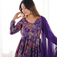 Printed RomanSilk Chanderi Kediya Set – Flared Festive Elegance
