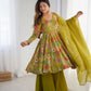 Printed RomanSilk Chanderi Kediya Set – Flared Festive Elegance