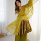Printed RomanSilk Chanderi Kediya Set – Flared Festive Elegance