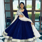 Azure Royale Velvet Anarkali Set 💙✨
