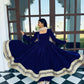 Azure Royale Velvet Anarkali Set 💙✨