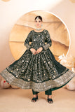 PREMIUM READYMADE DARK GREEN ANARKALI SUIT SET – 3 PIS
