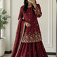 Two Tone Fandy Silk Embroidered Lehenga Set – Designer Party Wear Collection