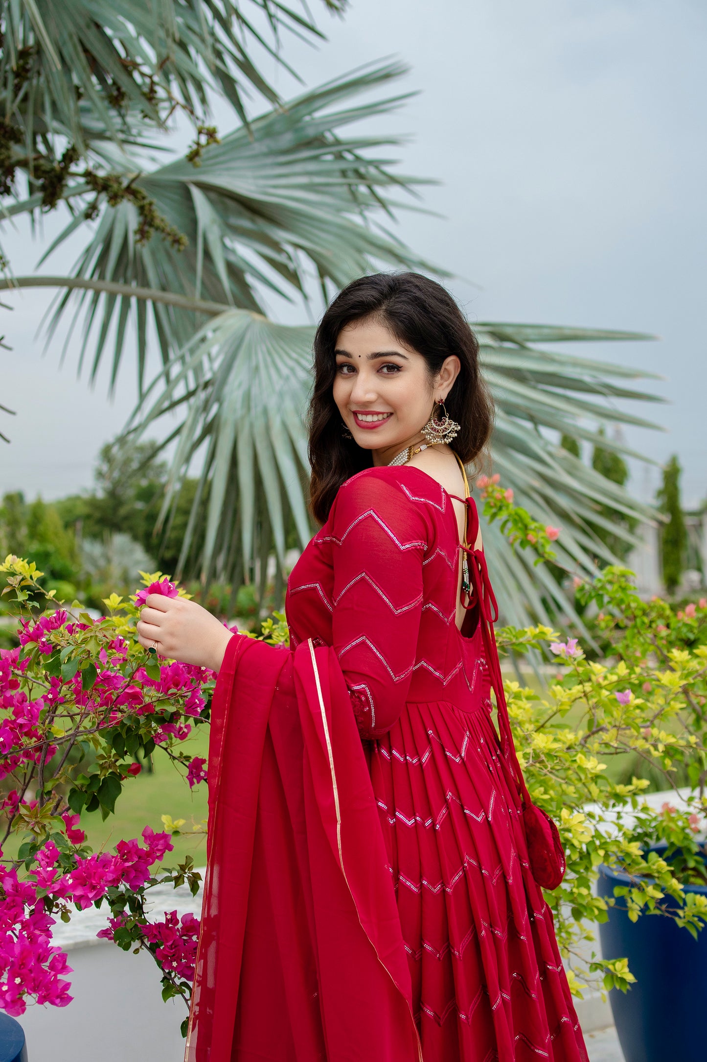 Designer Faux Georgette Ethnic Outfit ✨