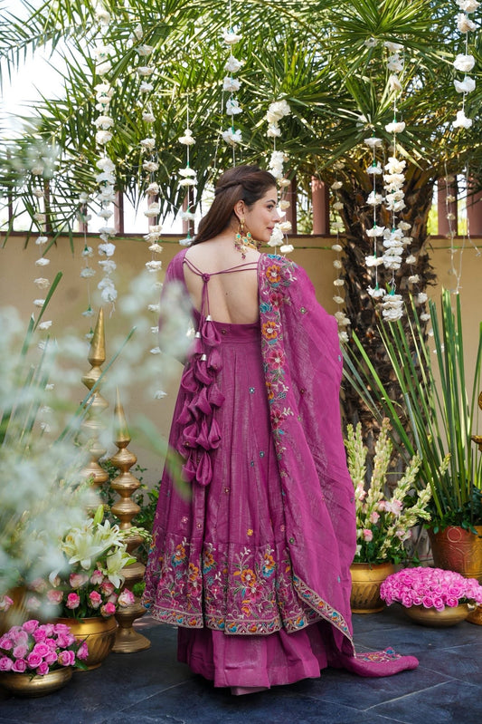 Eshana Royal Silk Anarkali Set ✨💫