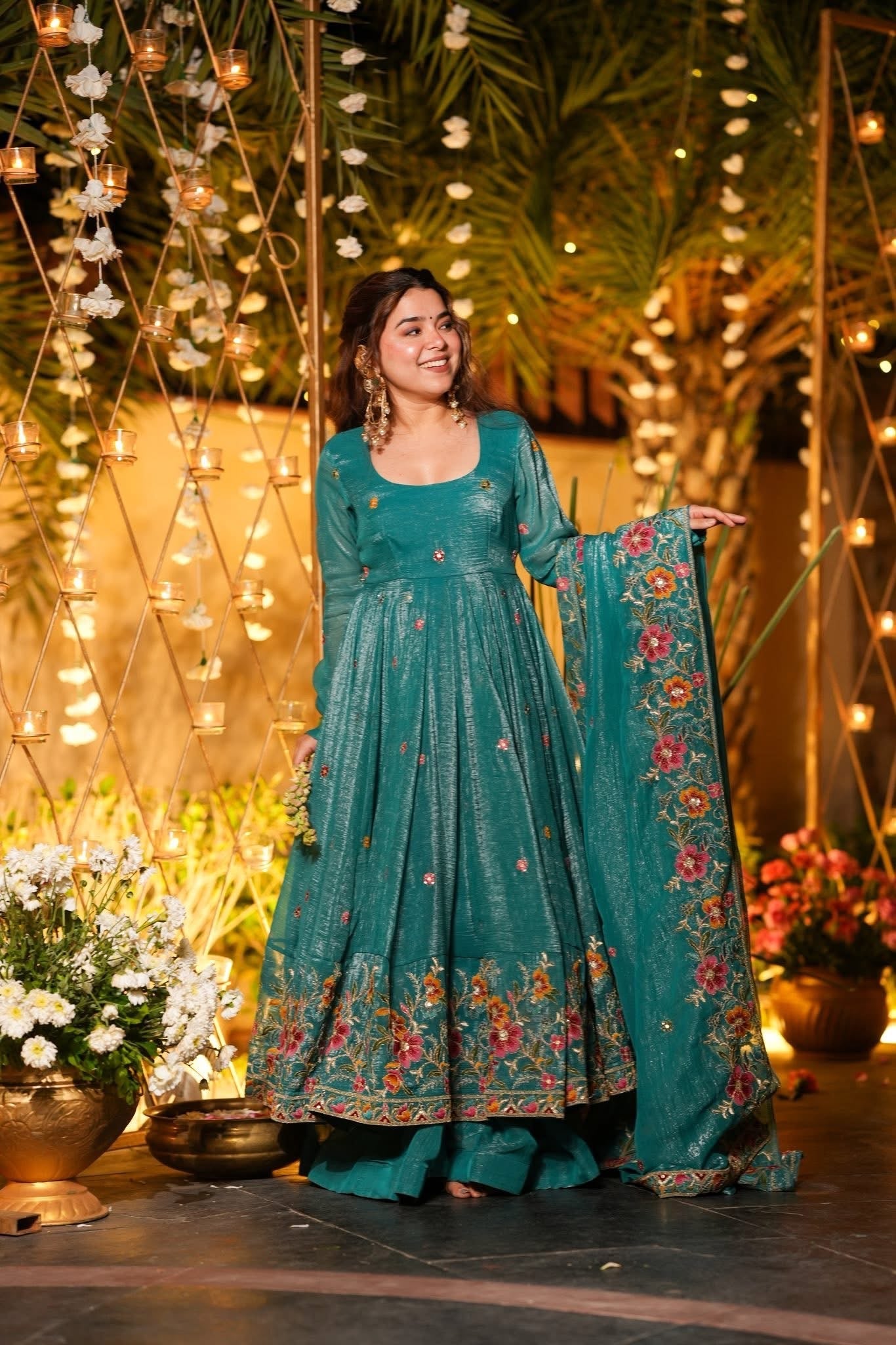Eshana Royal Silk Anarkali Set ✨💫