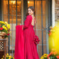 Women’s Pink Festive Wear Anarkali Suit (3 PCS)