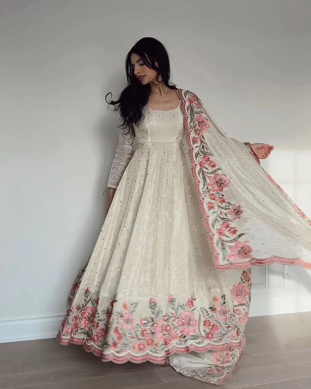 Noorani Heavy Pure Vichitra Silk Gown