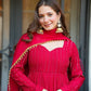 Women’s Pink Festive Wear Anarkali Suit (3 PCS)