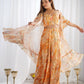 Trendy Floral Print Indo Western Shrug Palazzo Set For Women 🌸