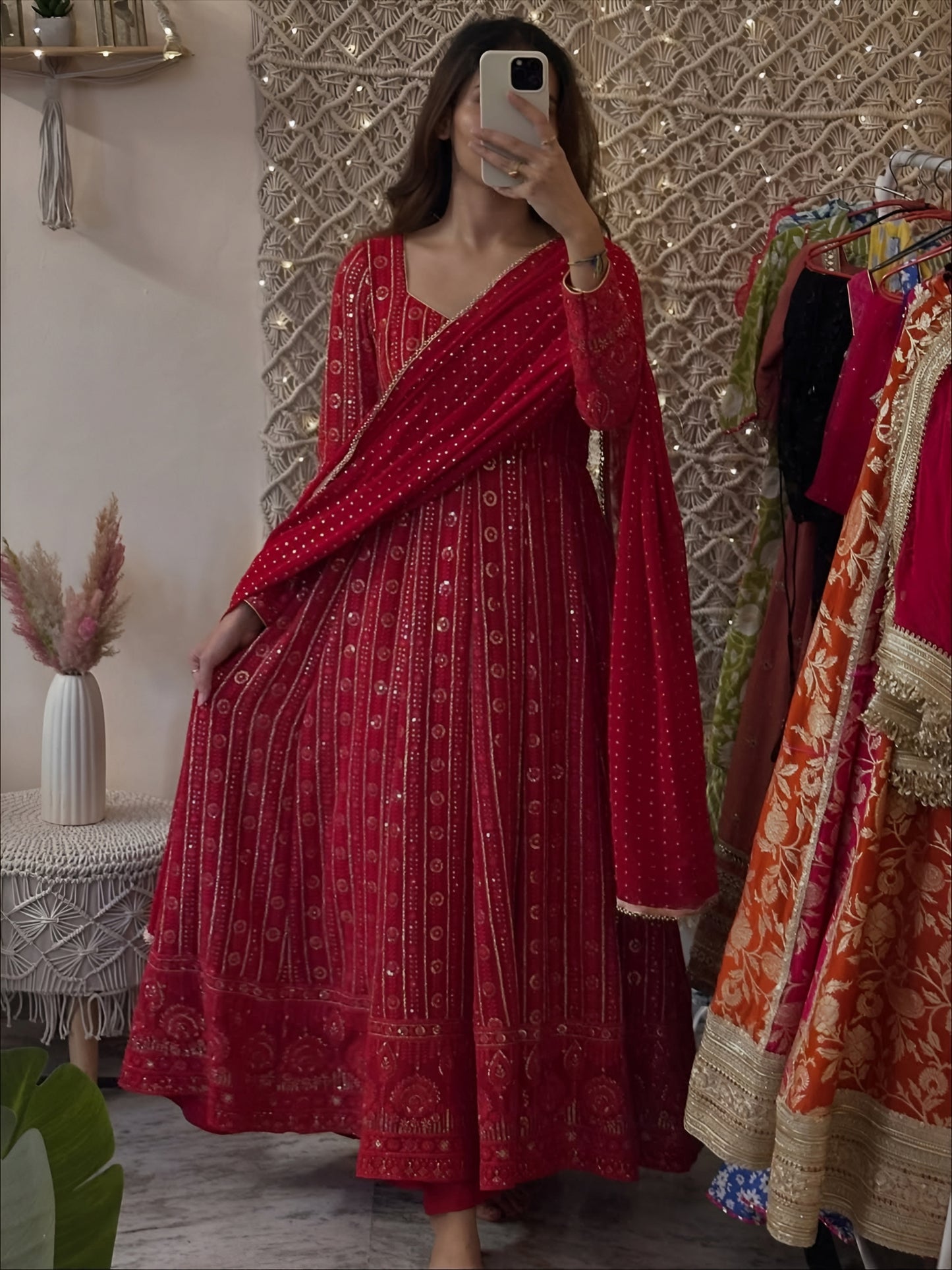 Mehernoor Lakhnavi Anarkali Suit Set ✨🌙