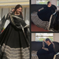 Premium Black Embroidered Anarkali Suit Set