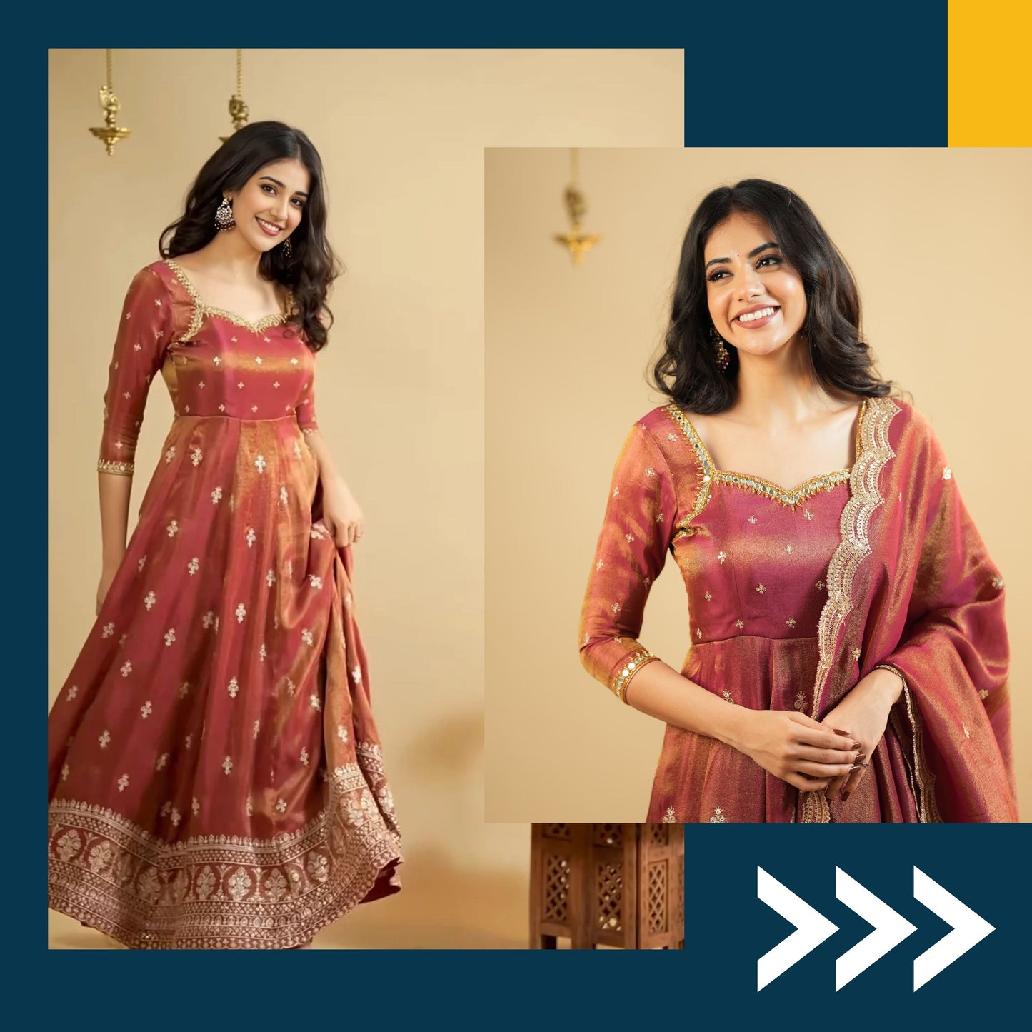 Elegant Embroidered Cosmo Fabric Suit