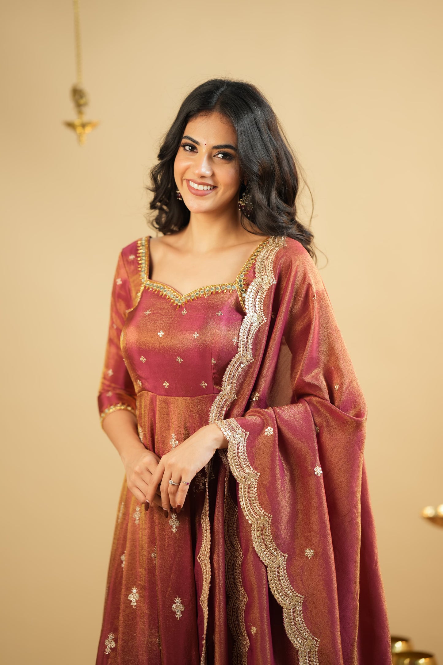 Elegant Embroidered Cosmo Fabric Suit