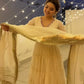 Trending Off White Anarkali Suit Set