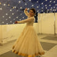 Trending Off White Anarkali Suit Set
