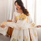Floral Organza Silk Kali Anarkali Suit Set – Elegant Wedding Collection