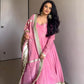 Premium Chinon Silk Anarkali Suit Set ✨