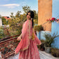 Luxe Two Tone Fandy Silk Lehenga Set – Codding &amp; Sequins Party Wear