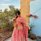Luxe Two Tone Fandy Silk Lehenga Set – Codding &amp; Sequins Party Wear