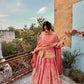 Luxe Two Tone Fandy Silk Lehenga Set – Codding &amp; Sequins Party Wear