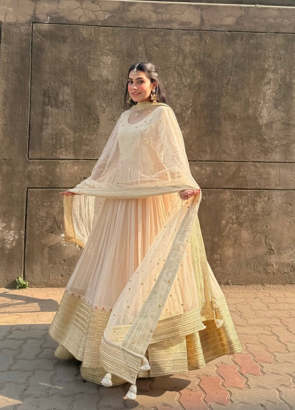 Designer Georgette Ethnic Wear Set with Dupatta