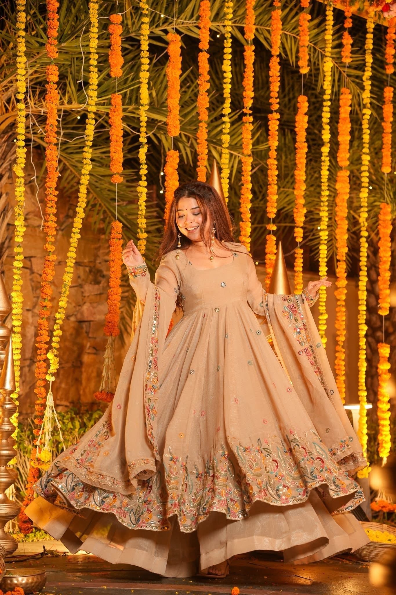 Luxury Festive Wear Anarkali Outfit for Women