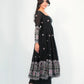 Elegant Pearl Lace Two Tone Fandy Silk Gown Set – Designer Party Wear