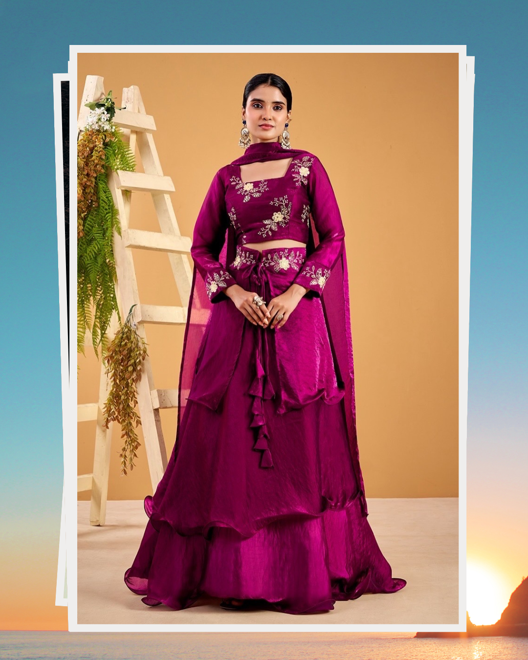 Luxury Sequins Work Lehenga Collection ✨