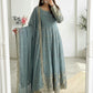 Elegant Heavy Crunchy Silk Gown Set – Embroidered Party Wear Collection