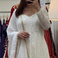 Premium Off White Anarkali Suit Set ✨