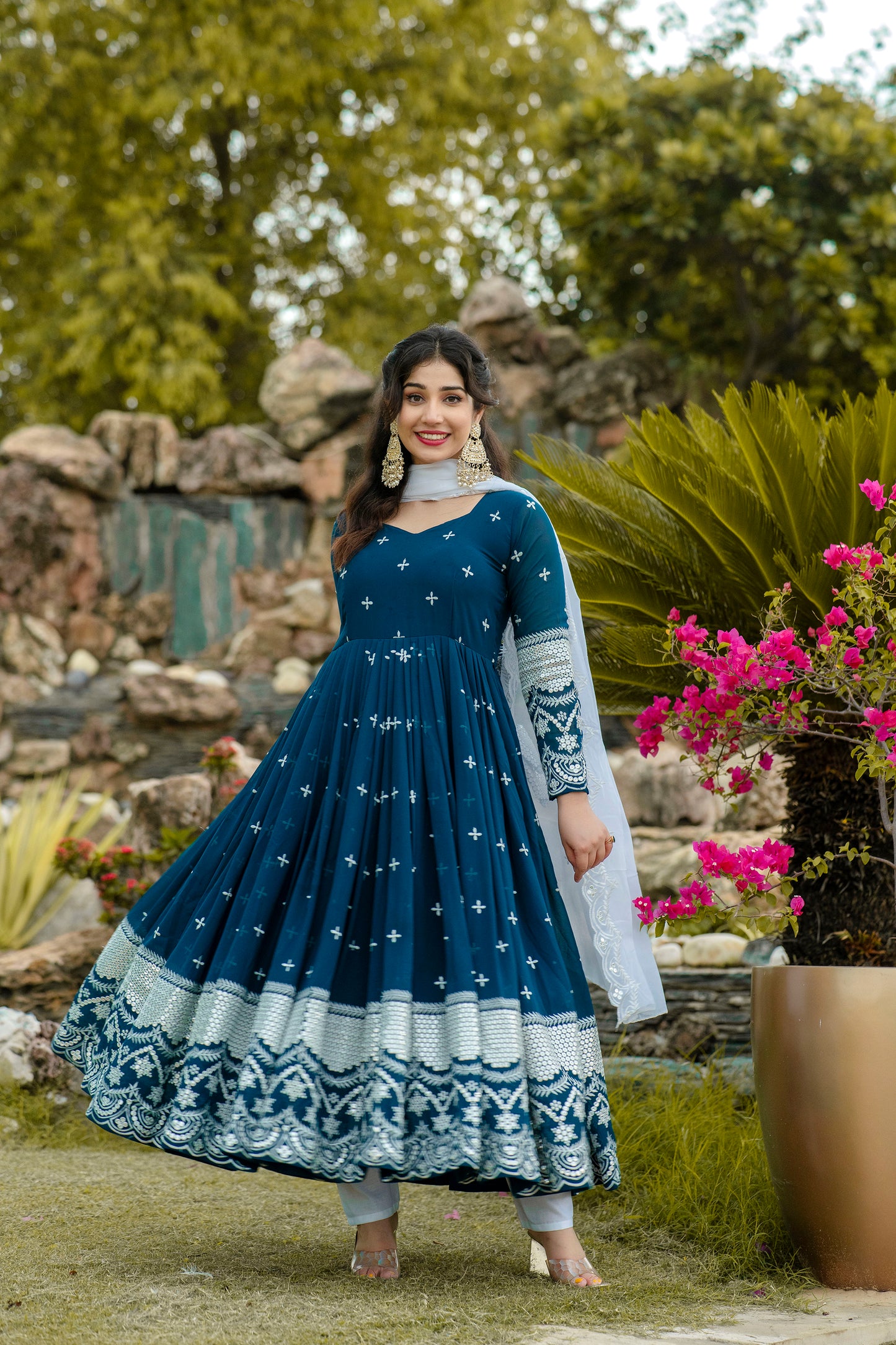 Royal Look Anarkali with Dupatta