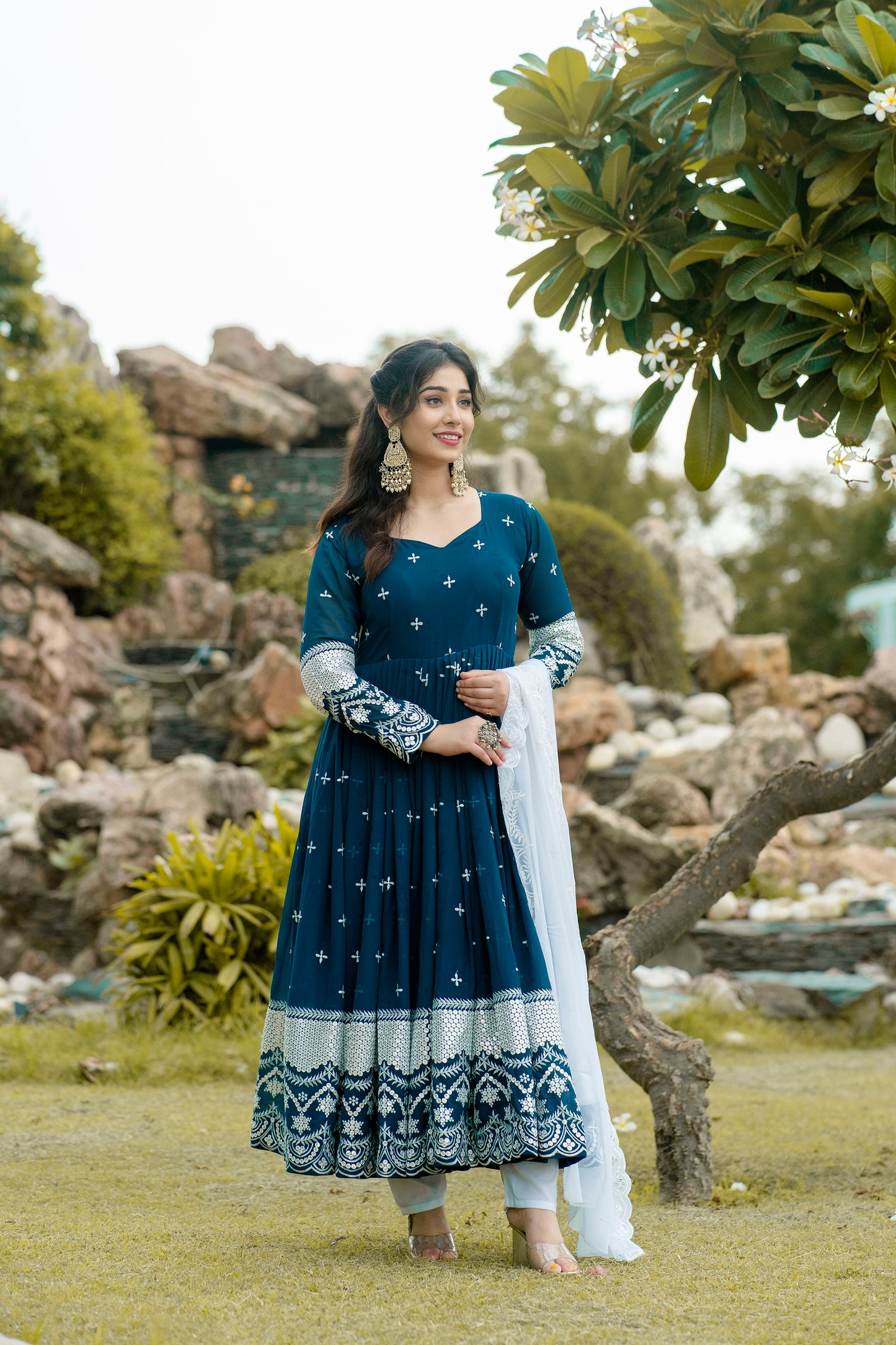 Royal Look Anarkali with Dupatta
