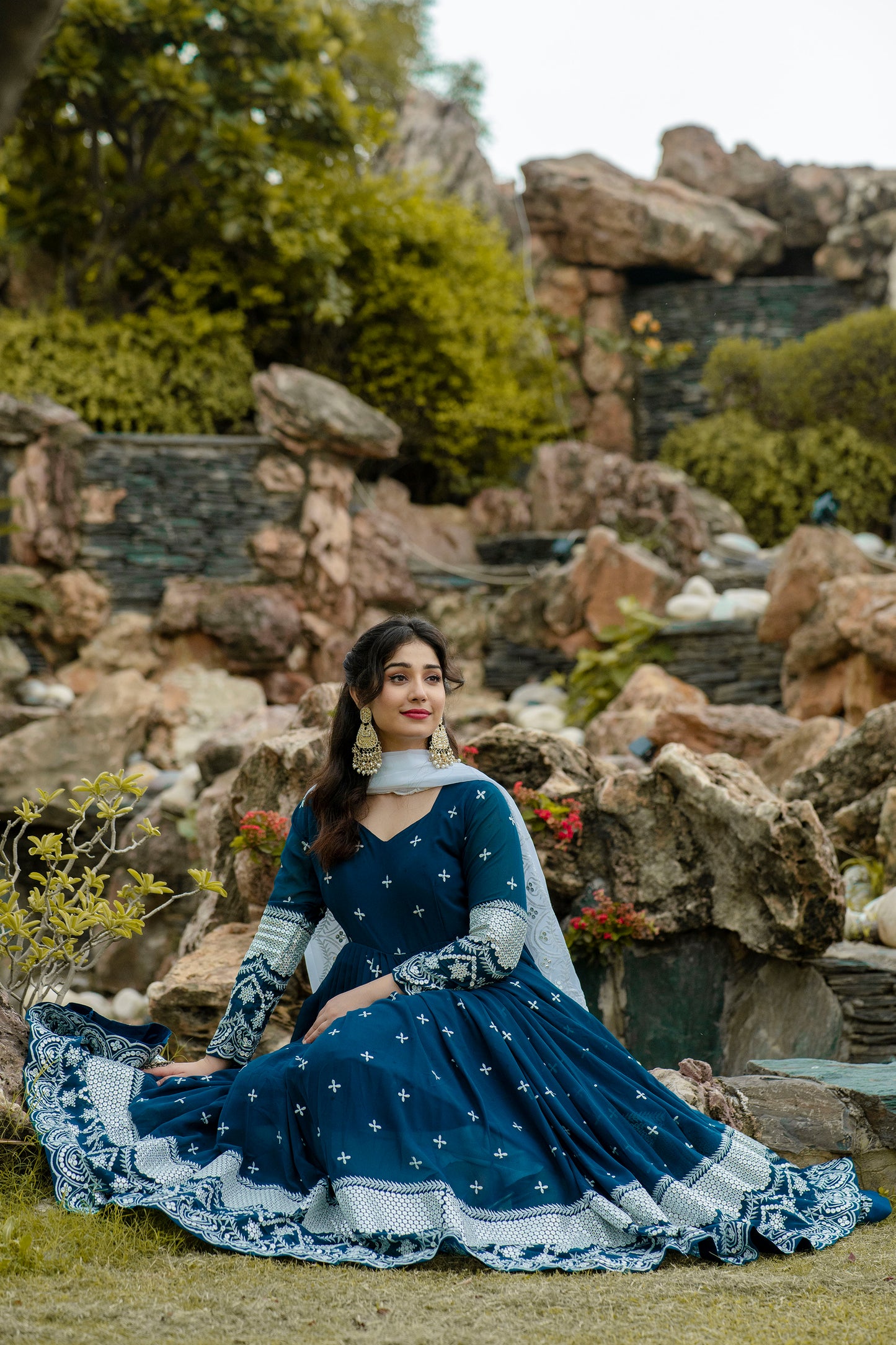Royal Look Anarkali with Dupatta