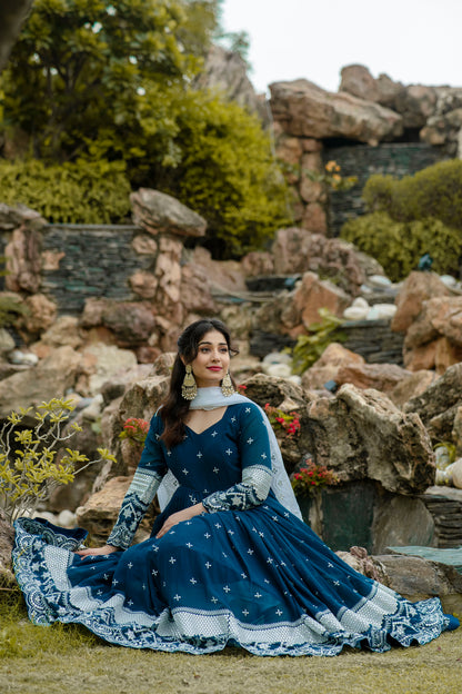 Royal Look Anarkali with Dupatta