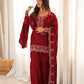Graceful Glass Roman Silk Farshi Shalwar Suit – Embroidered Festive Collection